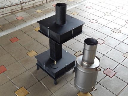 Ano ang hitsura ng isang stove burner ng basura sa basurang langis Potbelly kalan