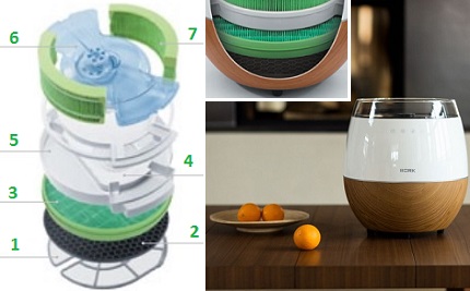 Humidifier and air purifier device Humidifier cleaner