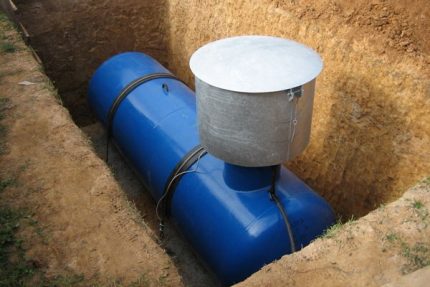 Réservoir souterrain dans le schéma de gazéification autonome d'une maison privée Réservoir de gaz souterrain