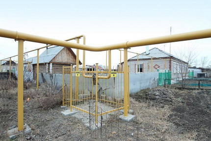 Надземен монтаж на газови тръби за газификация на частна къща Надземен монтаж на газови тръби