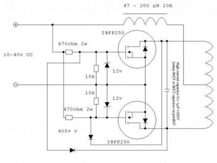 Koneksyon ng coil ng induction