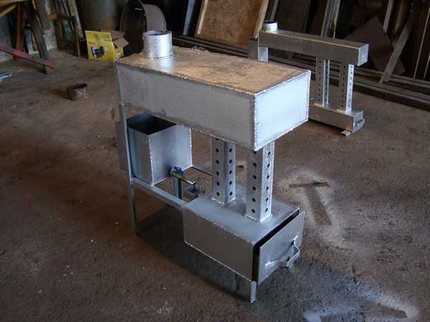 How to make a waste oil stove for heating a garage Garage Oven
