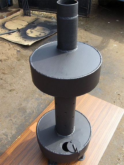 Two chamber waste oil furnace Ready-made two-chamber oven
