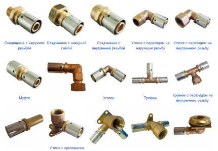 Assortment of Press Fittings Assortment of Press Fittings