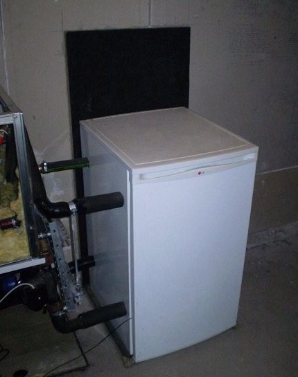 Homemade heat pump from the refrigerator Homemade heat pump from the refrigerator