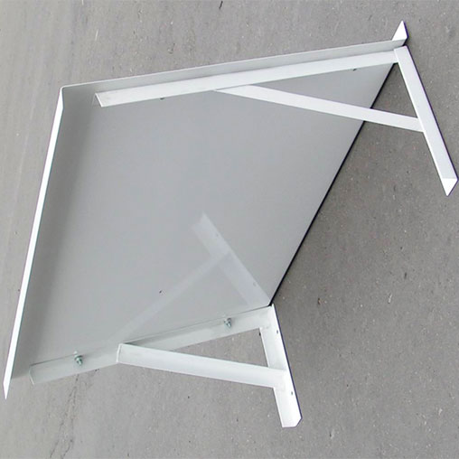 Better to choose a metal for the visor Visor for air conditioner