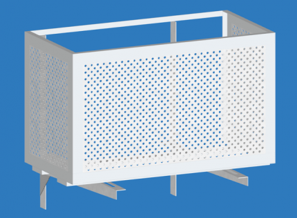 Perforated Vandal Protection Perforated facade protection