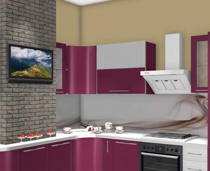 Noise from the hood should not block the sound from the TV Hood noise