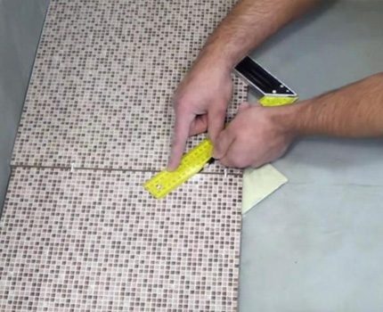 Ang pagtula ng mga tile na isinasaalang-alang ang paagusan ng sahig Tamang pagtula ng tile