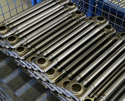 Sản xuất lò sưởi thép Phần pin hình ống