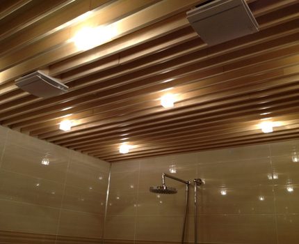 Les options de conception pour le plafond de la salle de bain créeront une atmosphère unique Plafond dans la salle de bain