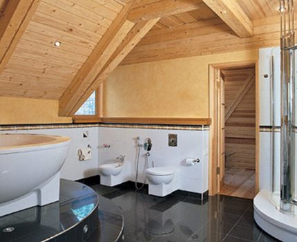 La salle de bain doit avoir un bon échange d'air La salle de bain