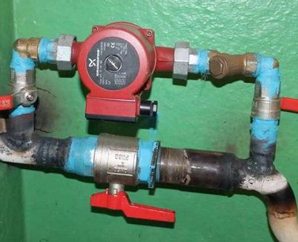 Pump in the heating system