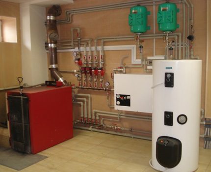 Ang lugar ng silid ng boiler ay hindi mas mababa sa 15 square meters