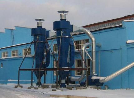 Sistemas de sucção industrial Instalações de aspiração