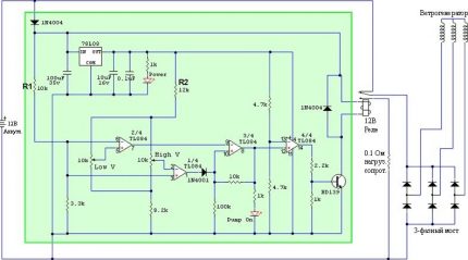 Controller circuit on tl084 Controller circuit on tl084