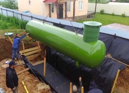 Pag-install ng tangke ng gas ng mga espesyalista