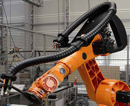 Tuyau ondulé pour la pose de câbles électriques Canal de câble flexible avec fonction de rotation circulaire