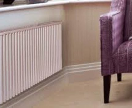 Thiết bị có thể phù hợp với phong cách tổng thể của nội thất. Convector trong nội thất