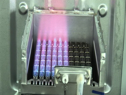 Atmosférický hořák plynového kotle Modulační hořák