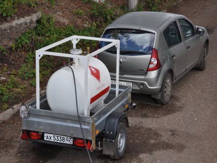 Pagrehistro ng isang mobile tank tank
