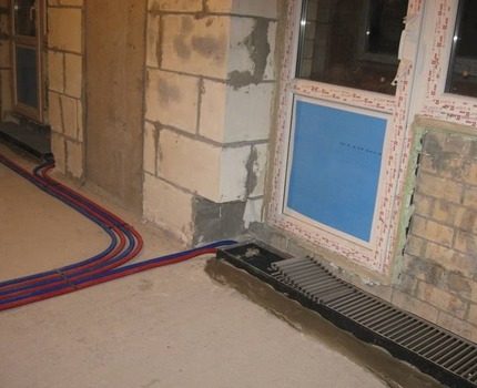 Đối lưu tích hợp được gắn ở giai đoạn sàn Lắp đặt convector