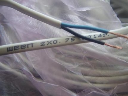 Fil électrique ШВВП Fil électrique ШВВП