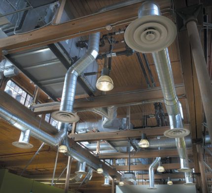 Organisation de la ventilation en mélangeant les flux d'air Rapport de débit d'air