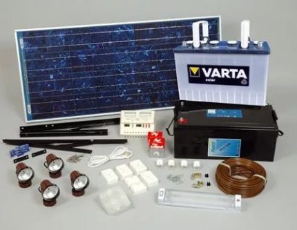 Kit de station solaire avec panneaux solaires et batterie Centrale solaire bon marché
