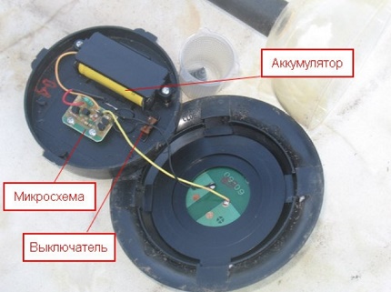 The device of a solar lamp The device of a solar lamp