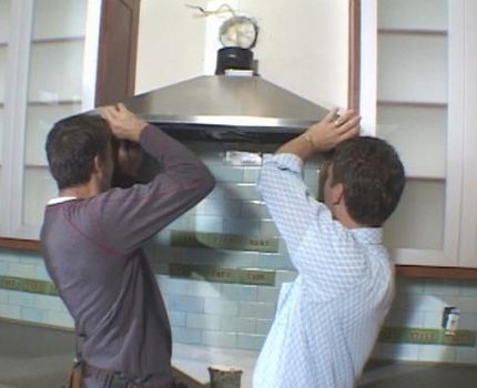 To install an expensive hood it is better to invite a specialist Hood connection diagram