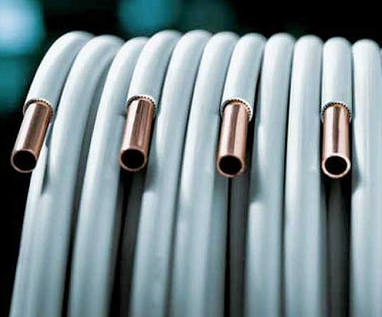 Polymer insulated copper water pipes Polymer-coated copper pipe