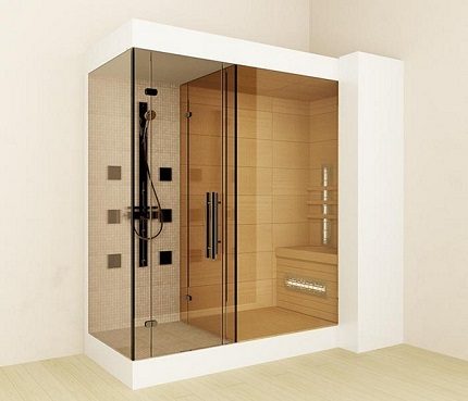 Douche combinée avec sauna Douche combinée avec sauna