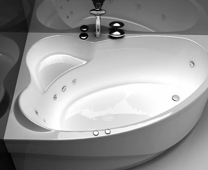 Acrylic bathtub na may kagamitan sa hydromassage Ang mga sobrang tampok ng banyo ay ginagawang mas mabigat