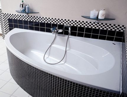 Hindi pangkaraniwang acrylic bathtub Hindi pangkaraniwang acrylic bathtub