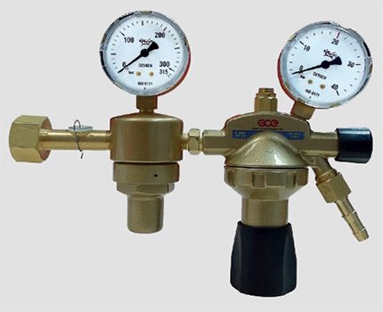 Ang reducer ng silindro ng oxygen Dalawang silid na reducer ng oxygen