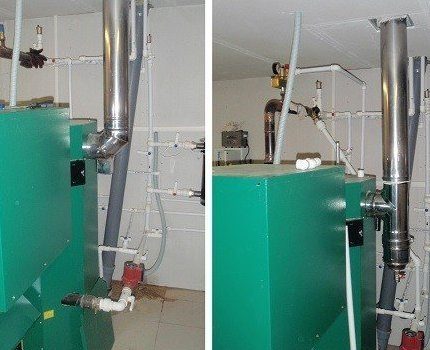 For the chimney, it is worth choosing heat-resistant material Chimneys for pellet boilers