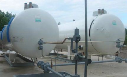 Mga tanke ng gas para sa operasyon sa malayong hilaga Mga Modelong Cylindrical Ground