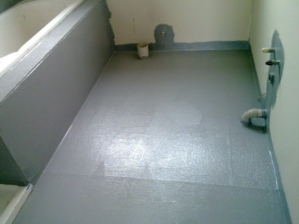 Imperméabilisation dans la salle de bain Imperméabilisation du revêtement