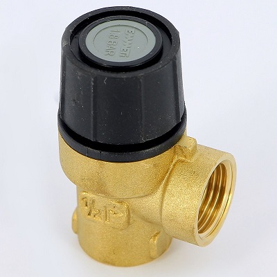 Locking device avoids emergency situations Brass pressure relief valve