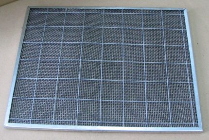 Nettoyants de type panneau équipés d'un cadre avec une maille supplémentaire Filtre de panneau