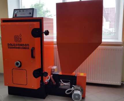 TT pellet boiler takes up more space Pellet boiler