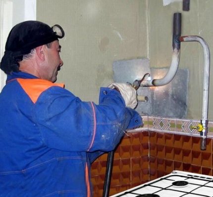 لحام الأنابيب الفولاذية لحام أنابيب الغاز
