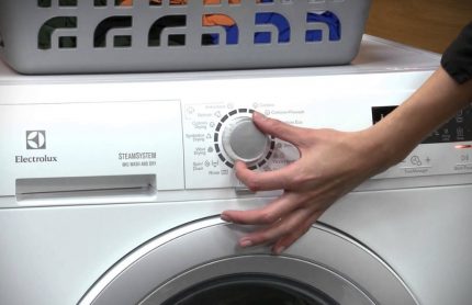 Control Panel Feature Set Modes of operation of the washing machine
