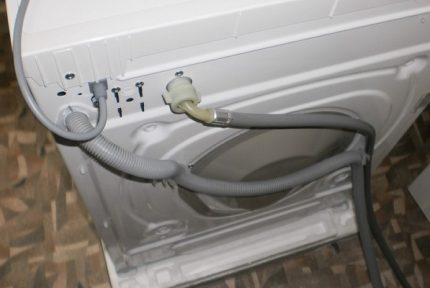 Washing machine drain and filler pipe Washing machine hoses