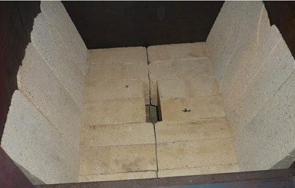 Bố trí với gạch Fireclay Bố trí với gạch Fireclay