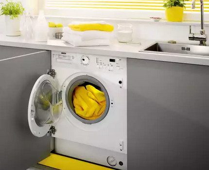 Ang built-in na washing machine Ang built-in na washing machine