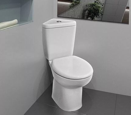 Corner toilet with bidet option Corner toilet with bidet option
