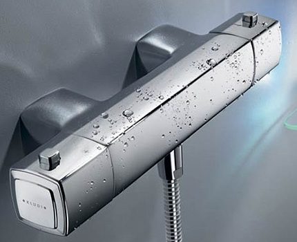 Gumeni jastučići u termostatskim slavinama su kratkotrajni Tuš s termostatom