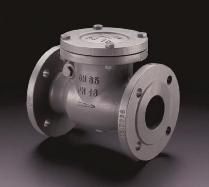 For a central heating network, a flange type valve is used. Flange check valve